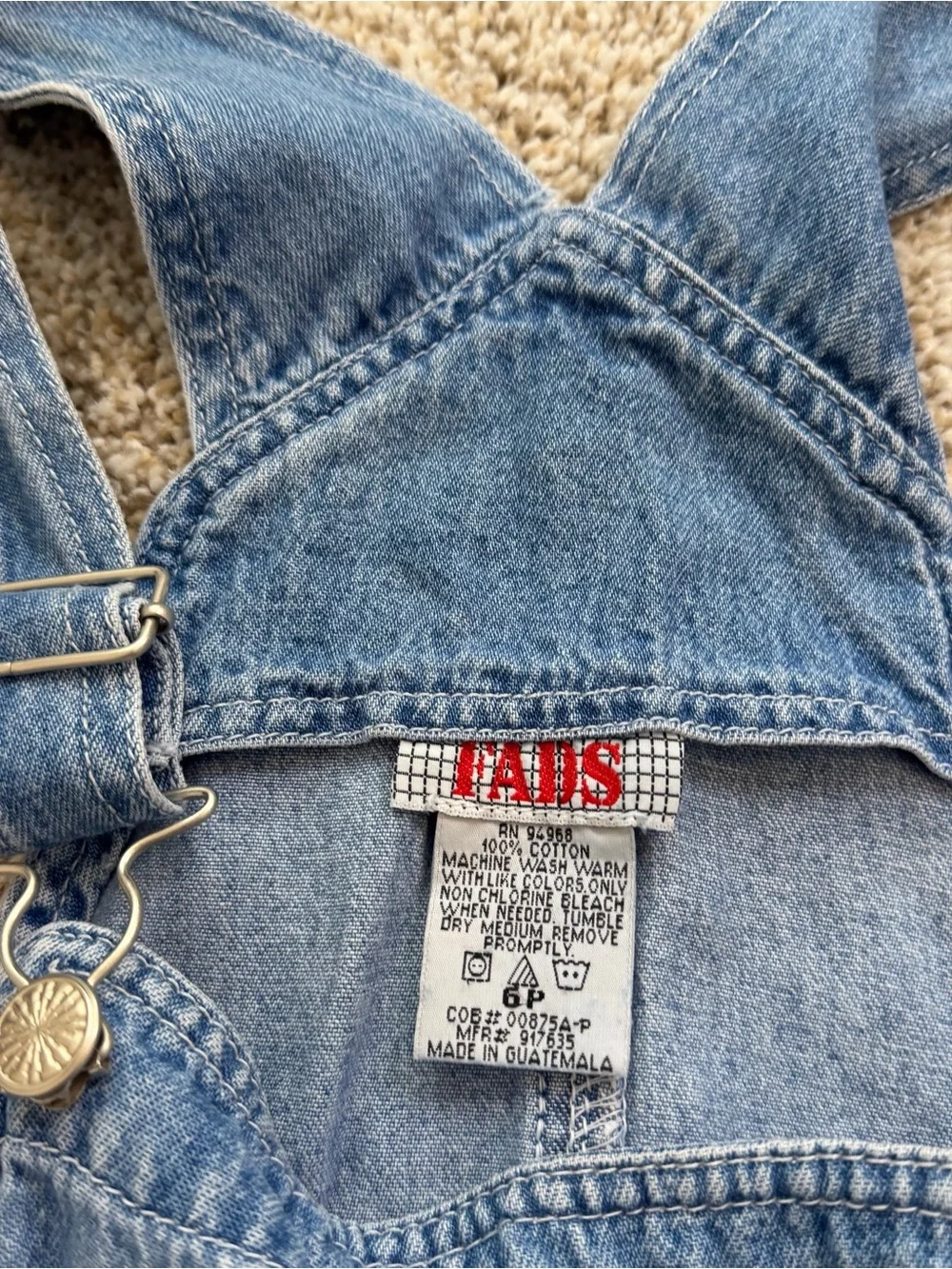 Vintage Fads Overall Dress